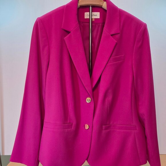 Calvin Klein Jackets & Blazers - Calvin Klein Women’s Hot Pink Blazer – Size 18W – Never Worn